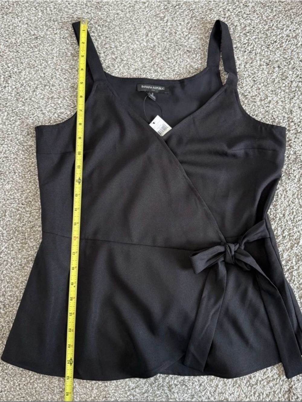 Banana Republic Black Wrap Tank Top